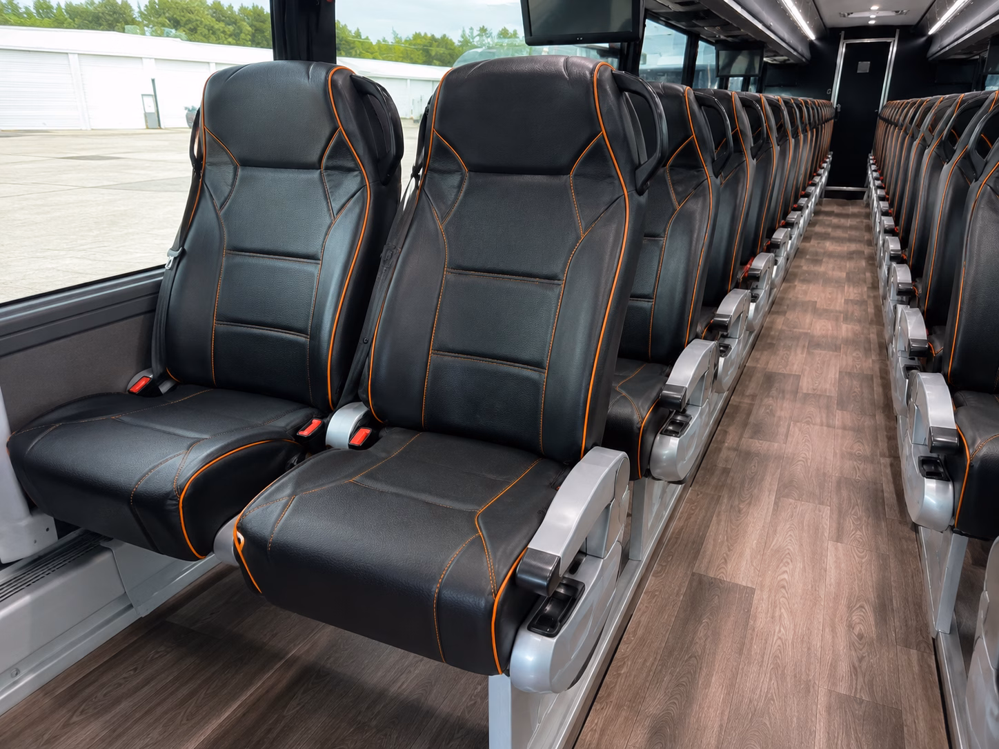 clearwater charter bus interior