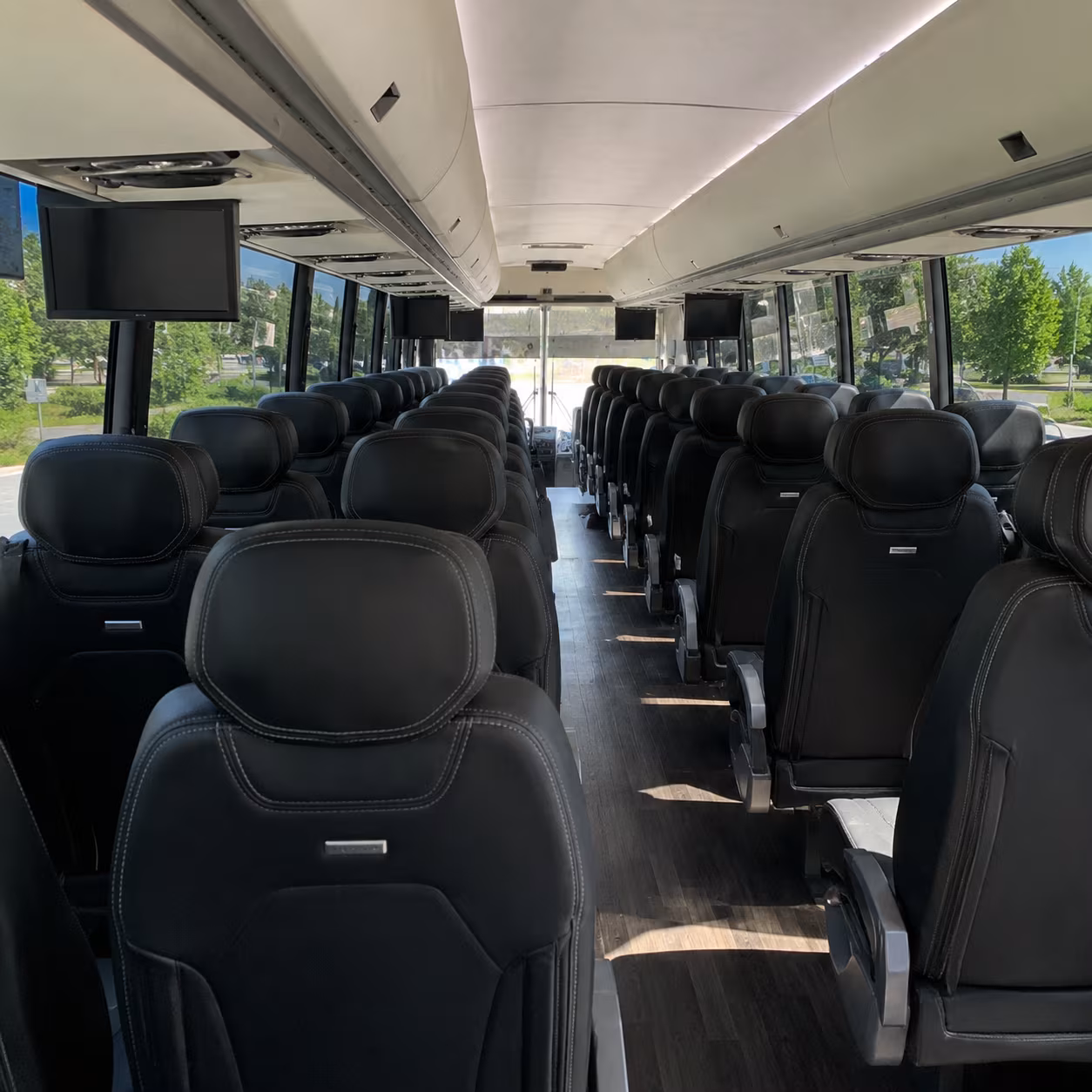 spring hill charter bus rental inside