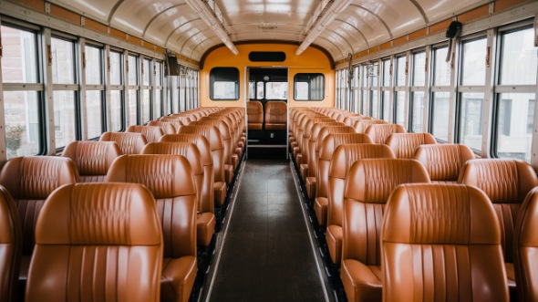 clearwater school bus rental inside