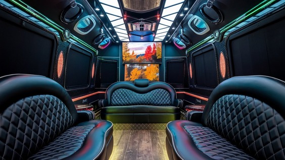 clearwater sprinter limo rental interior